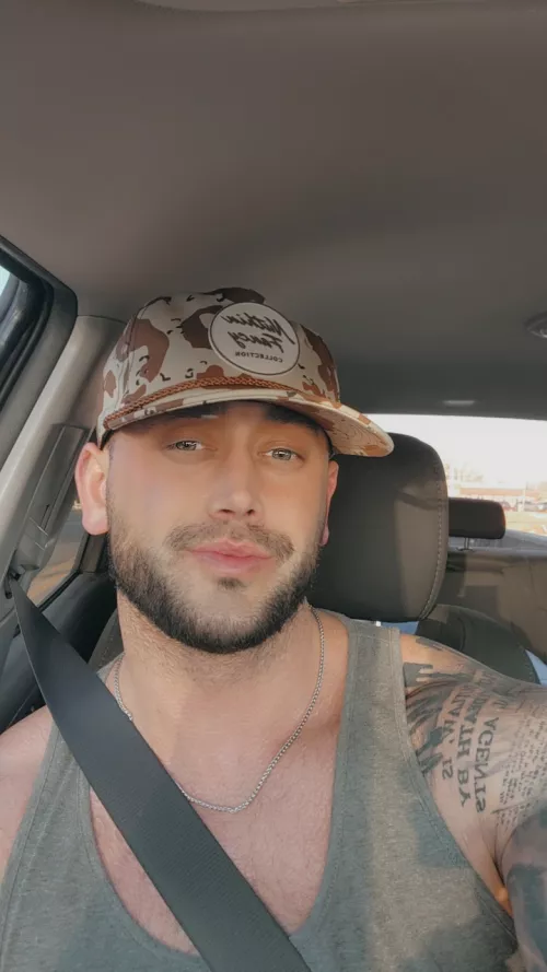 32, half sleeve. enjoying a pretty day driving