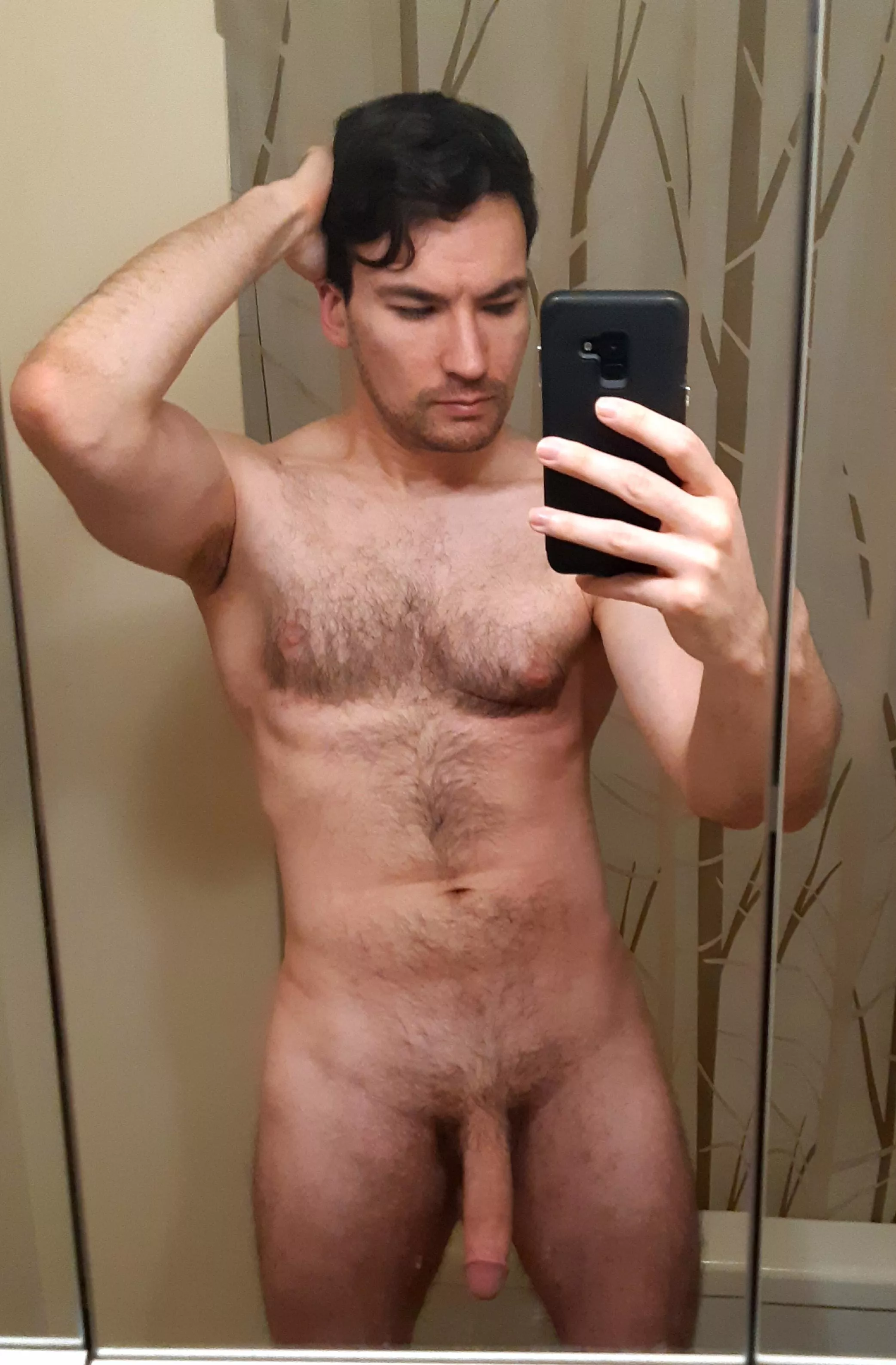 [34] Going completely natural. Body acceptance is a long road. I'm still nervous about showing everything like this