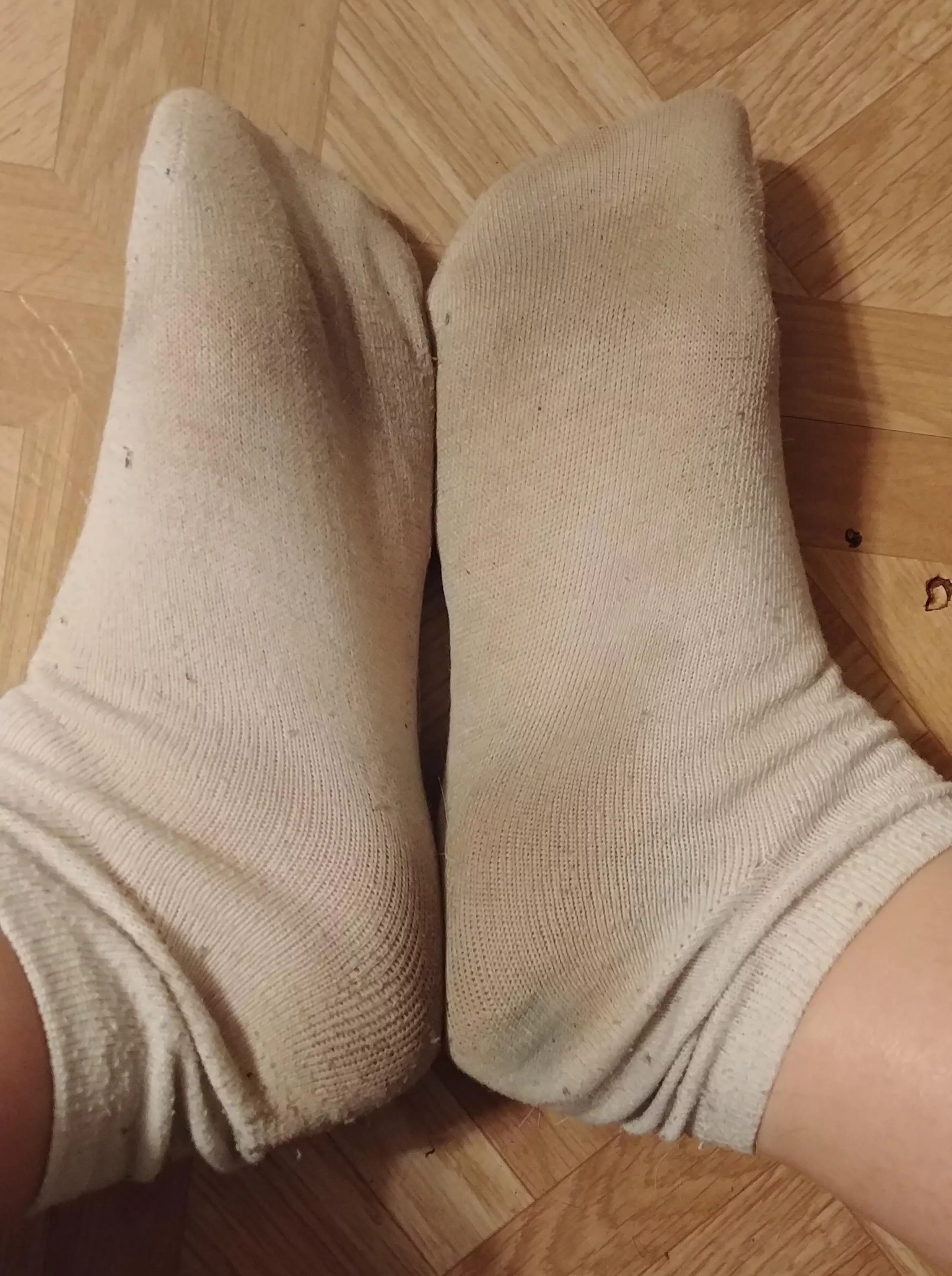 5 days in these white socks! Message me to make them yours :)