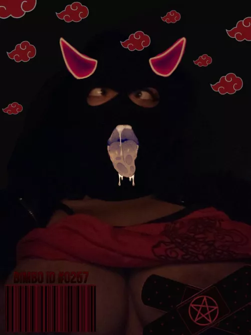 Ahegao Bimbo #0257 at your disposal ❤️🖤