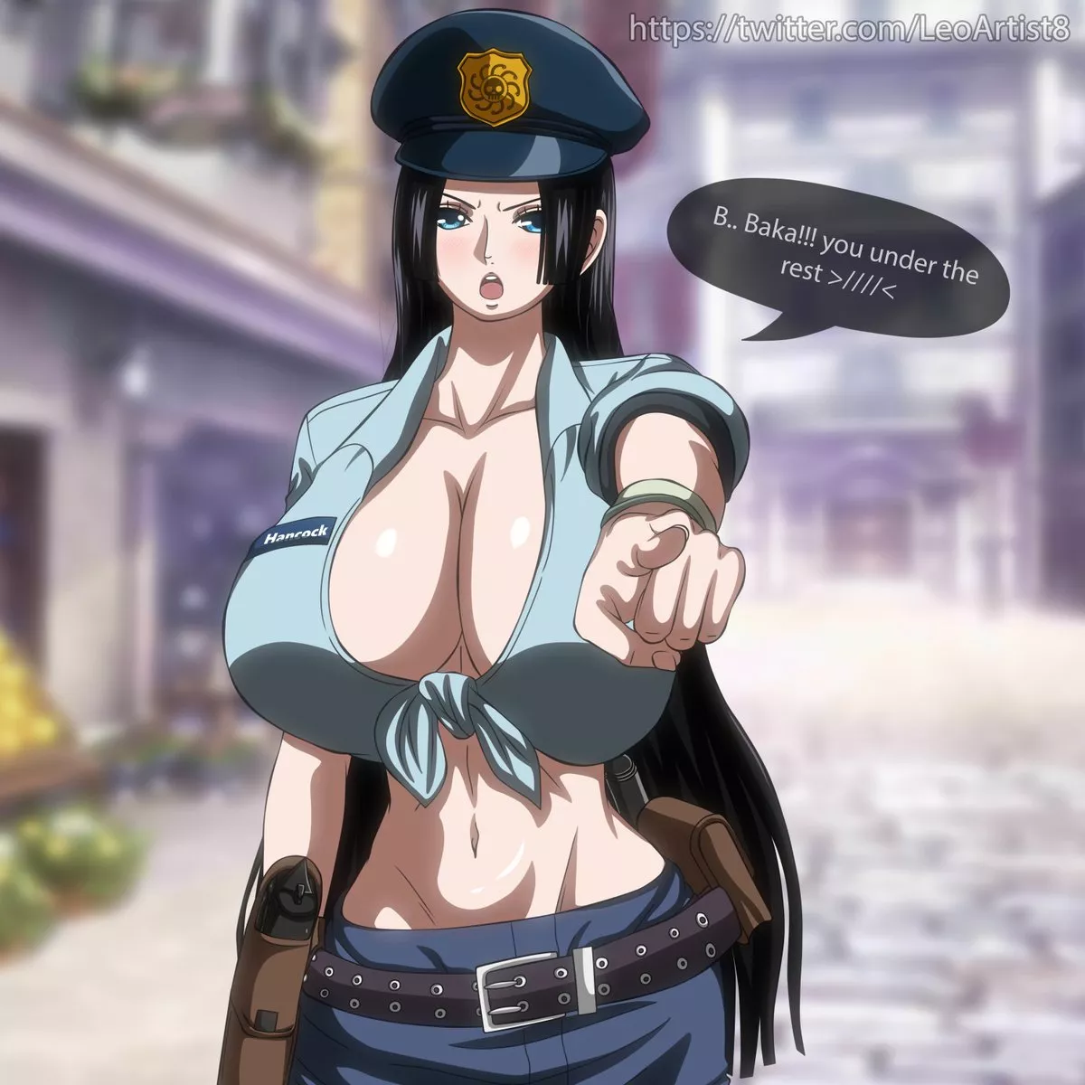boa hancock police outfit