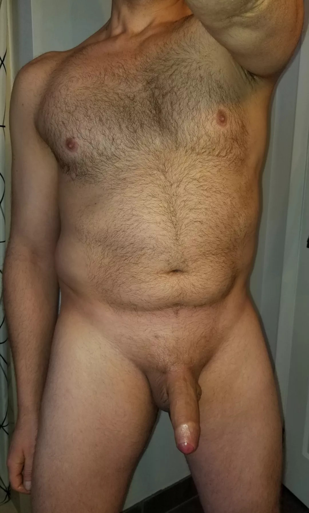 cleaned up from a long day. just to get dirty again