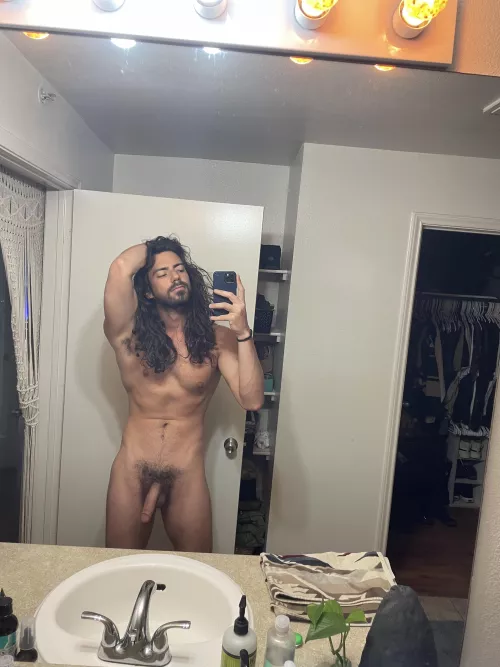 enjoying my tanned cock?