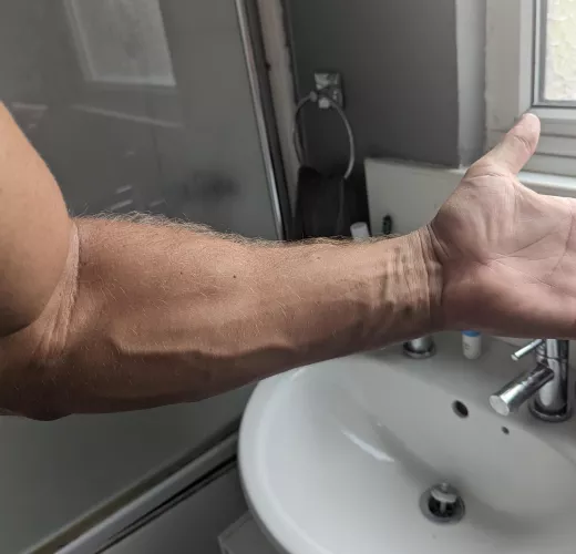 Got a little pump on after training