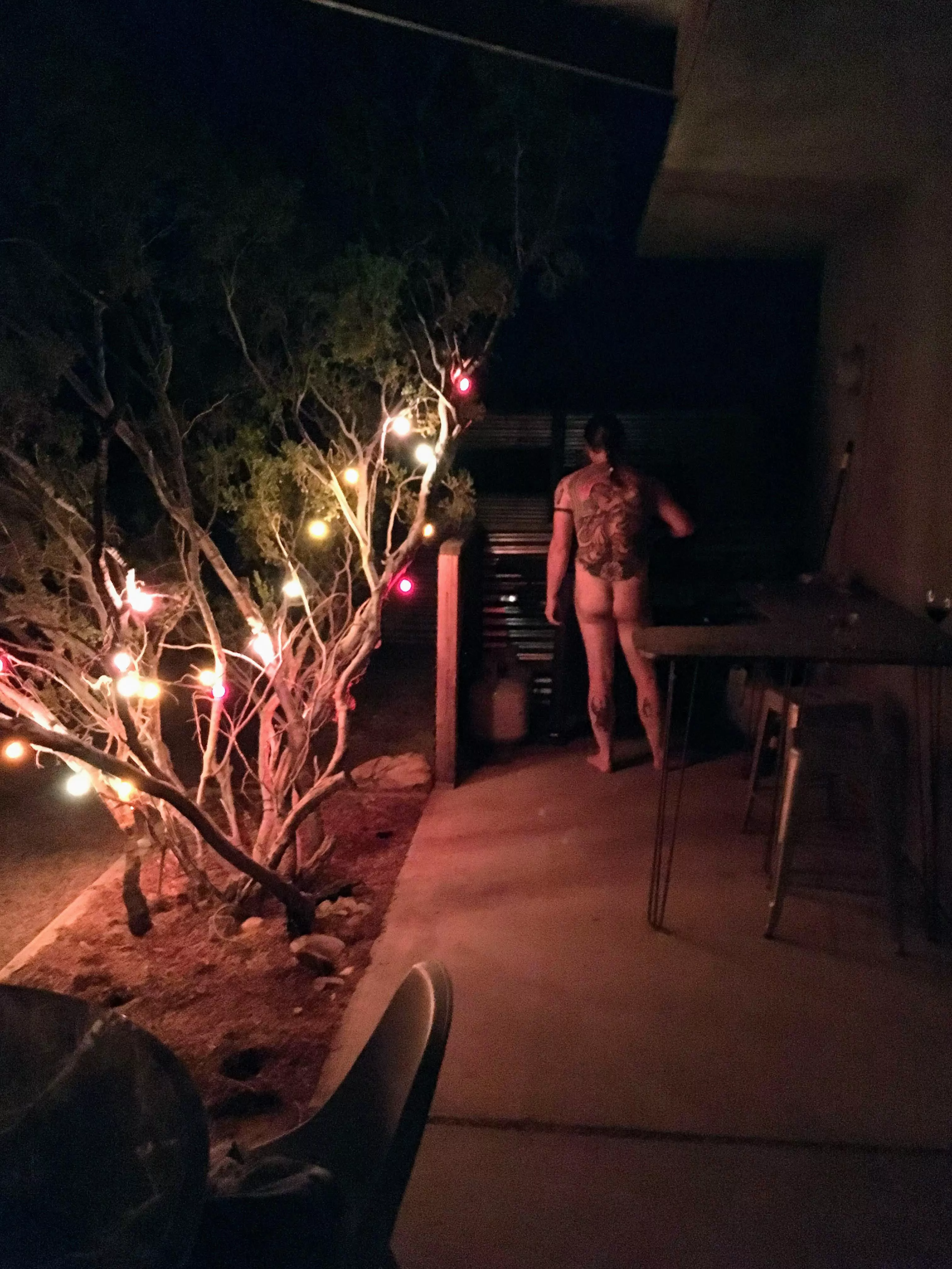 Grilling in the desert years ago