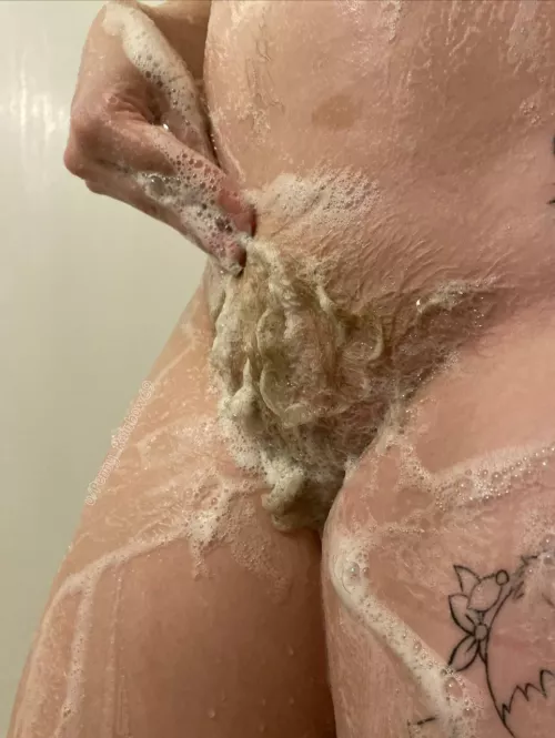 Help me soap my blonde bush?