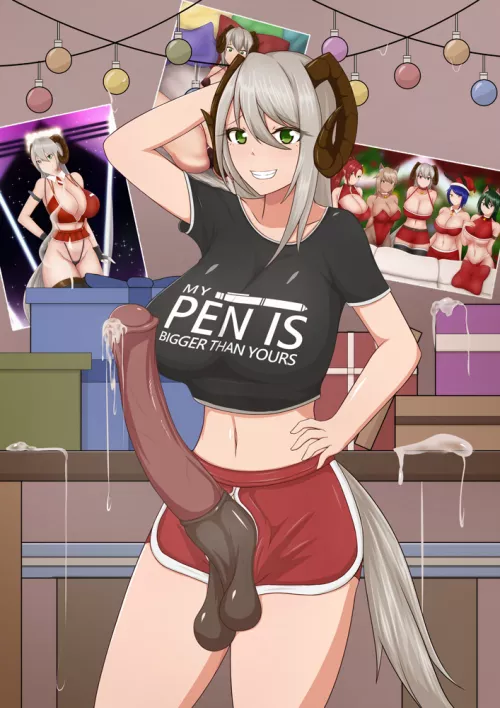 Her pen is bigger then yours