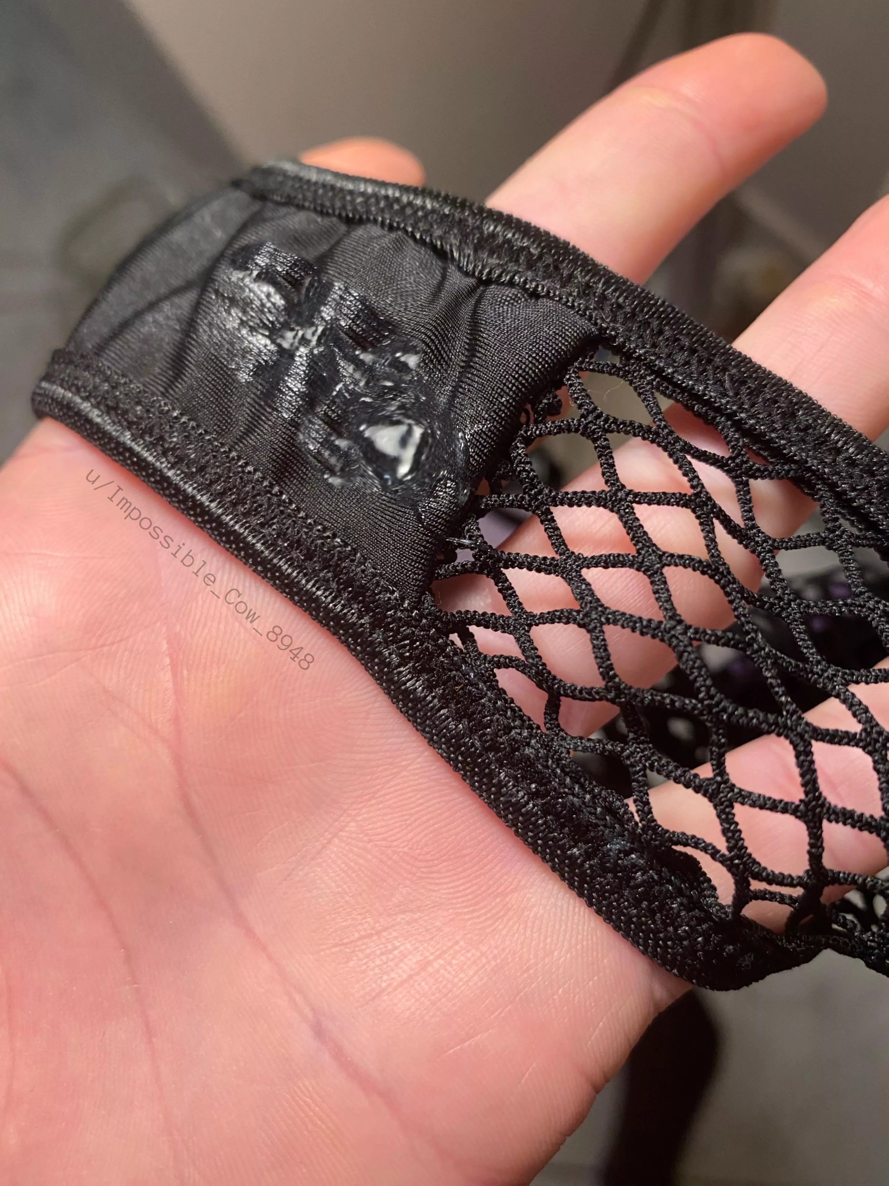 I obviously got horny in my fishnet panties