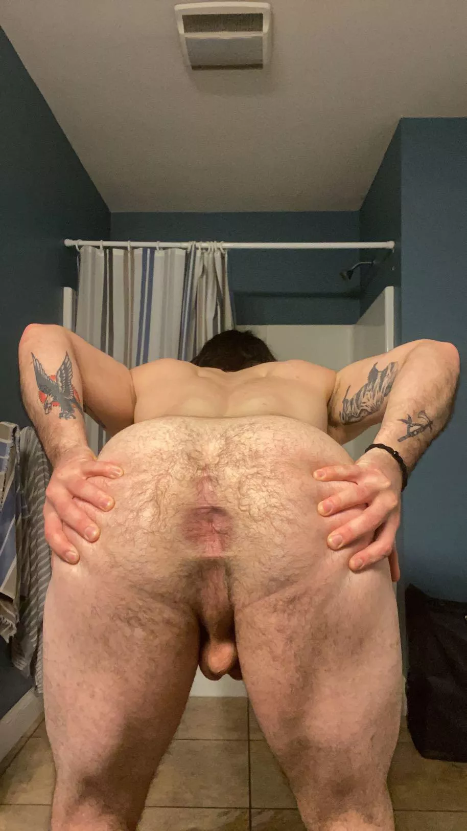 I want you sooo badly. Would you reach around and stroke my cock?