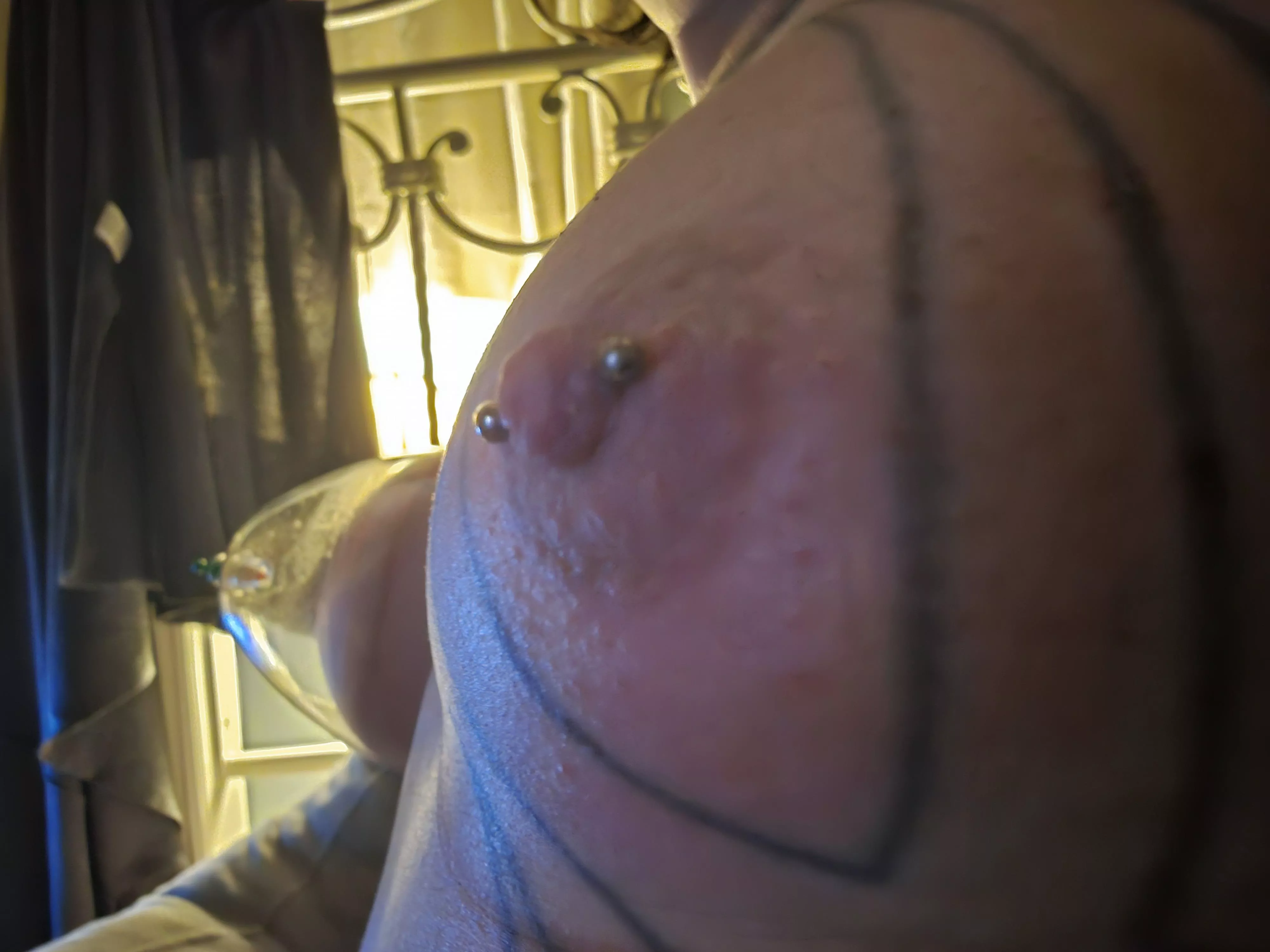 Just out of the pump