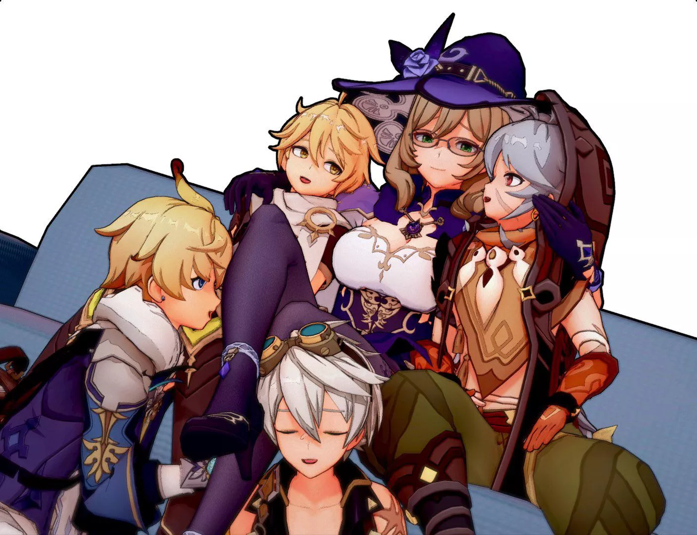 Lisa’s harem of good bois! (c: @EkusuAkshuru, Twitter)