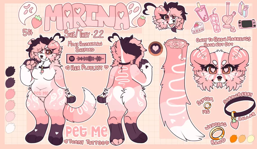 Marina the Mini Aussie!! Art by me! (@Neapawlitan)