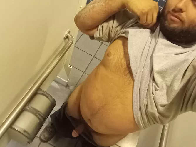 Missing stall door at the theater means a quick pic