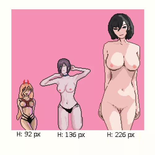 More than six months in! started with small size with detailed pixel art and progressed to having a bigger in size with simpler niche :> please do follow my social media in the comments!