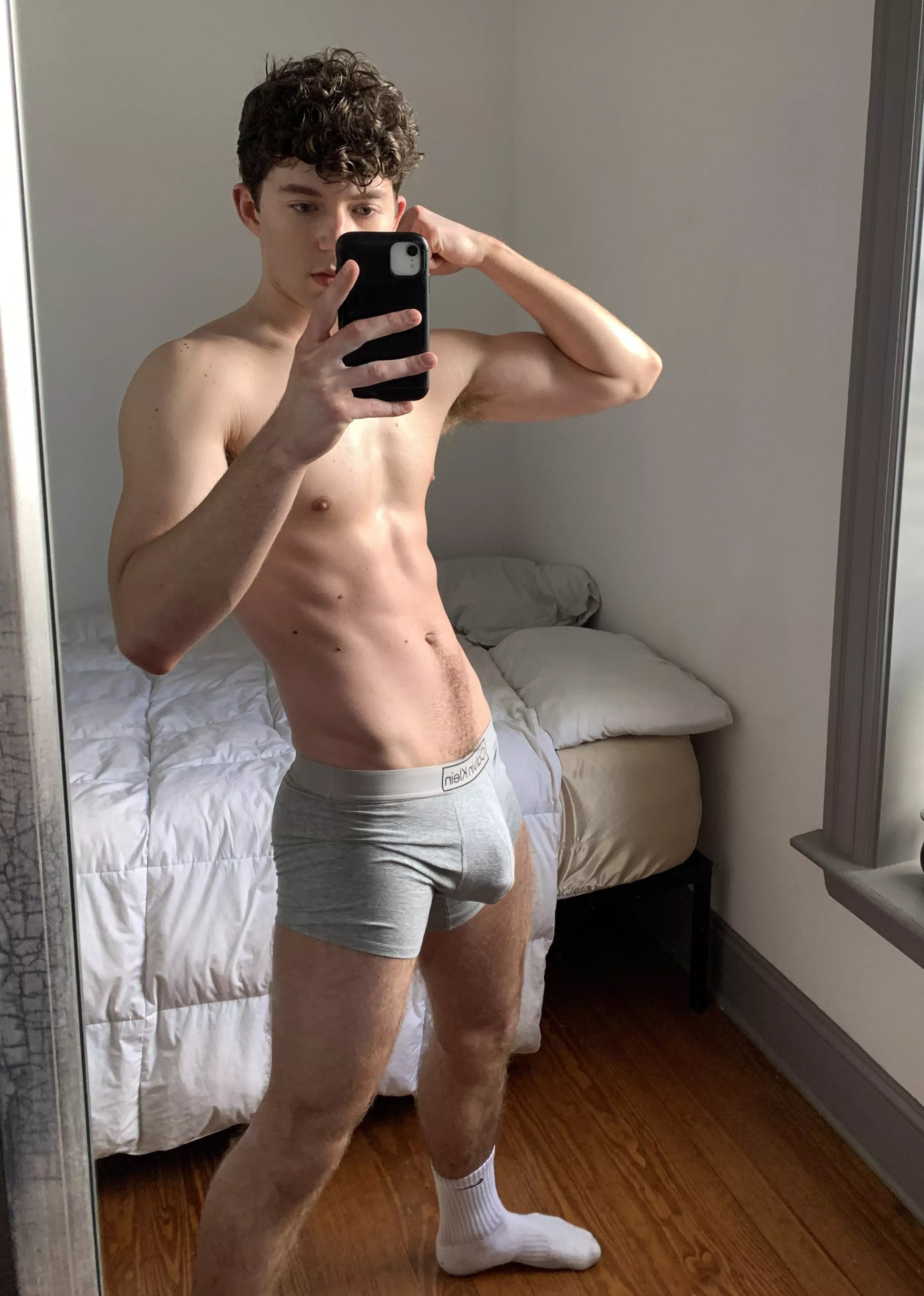 My dick looks so heavy in these