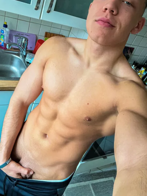 My little boy loves breakfast🍆😈