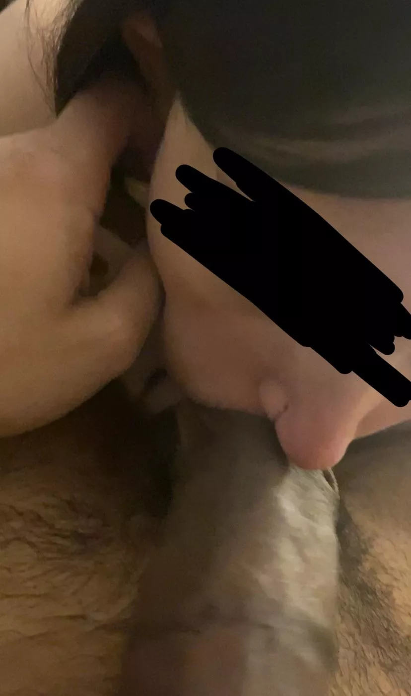 Neighbours wife comes over to worship (m)y dirty balls (f)irst thing in the morning