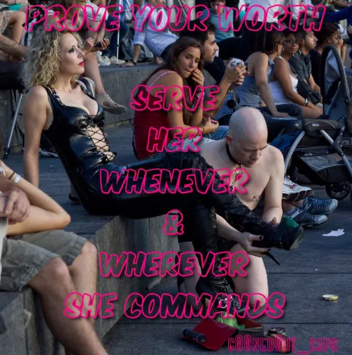 On International Women’s Day, we should be so lucky to be used in satisfying her wishes