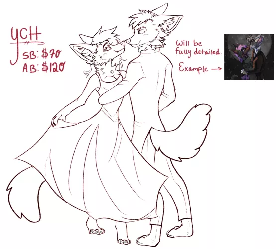 Royal Ball YCH~ open, dm me to claim or bid