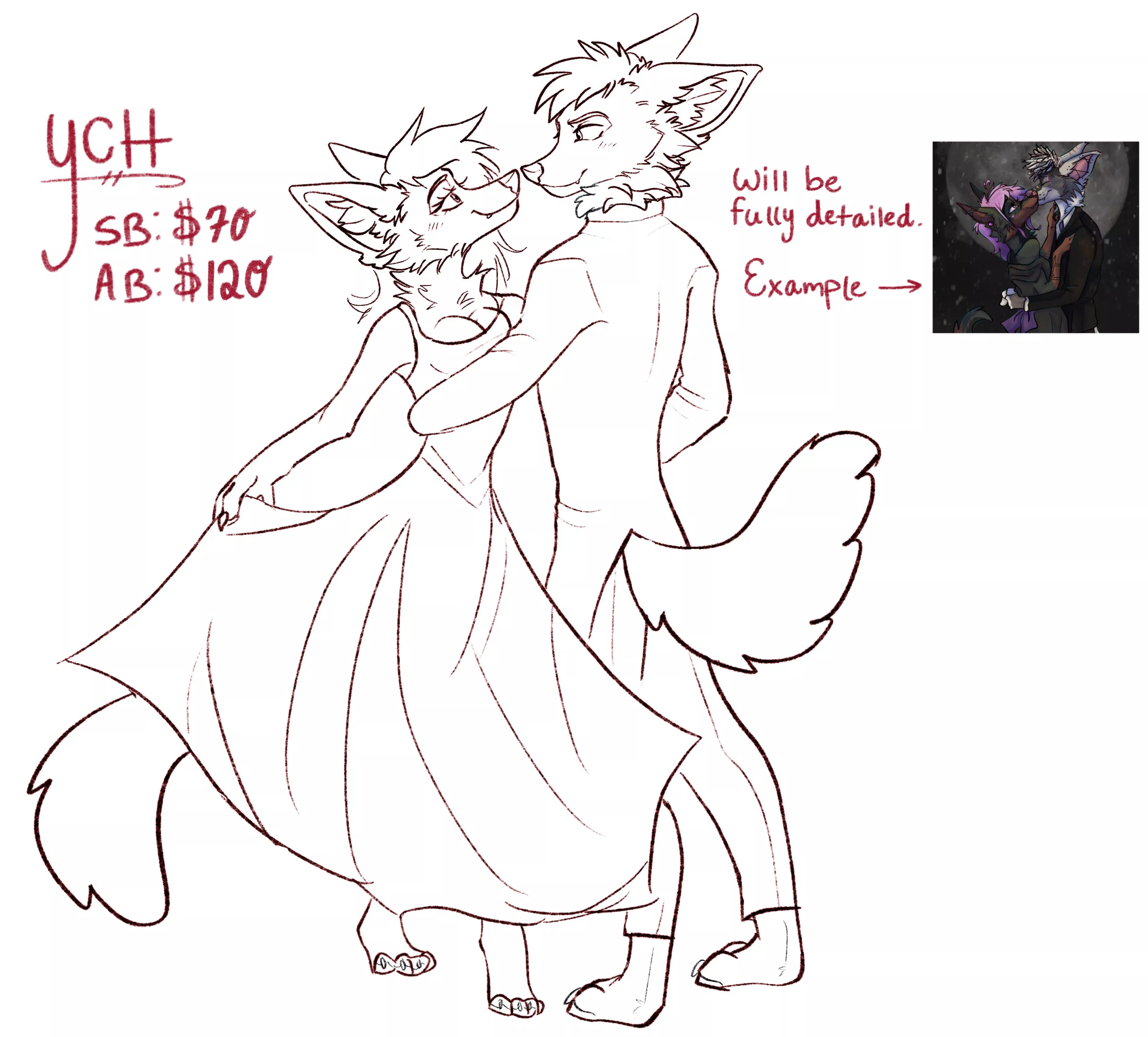 Royal Ball YCH~ open, dm me to claim or bid