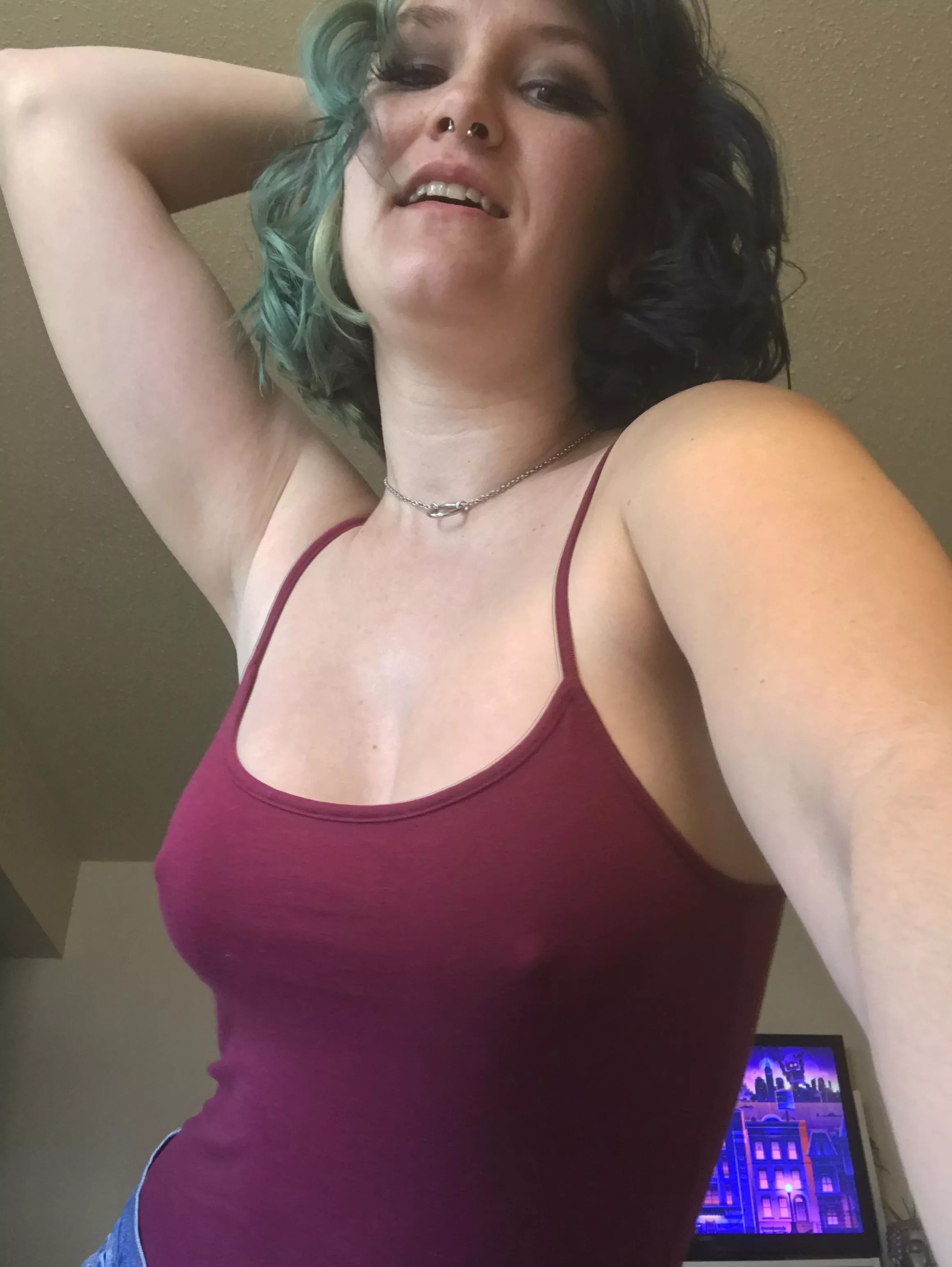 The weather up here is great..