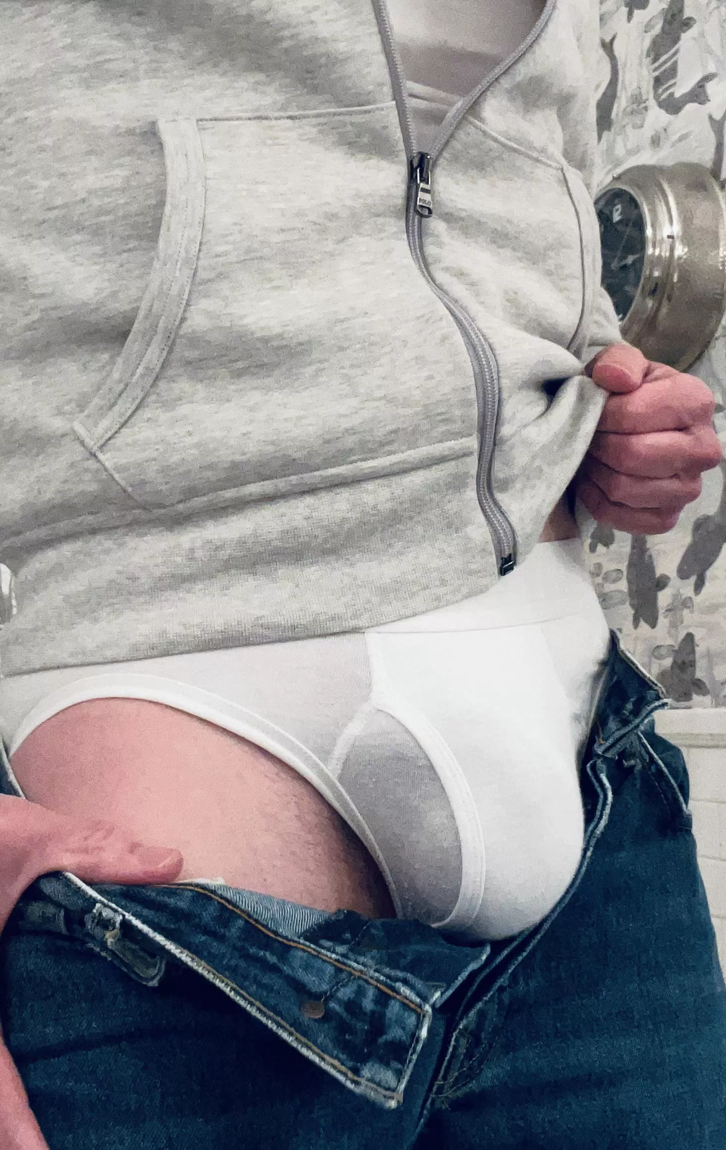 Today’s bulging briefs and jeans.