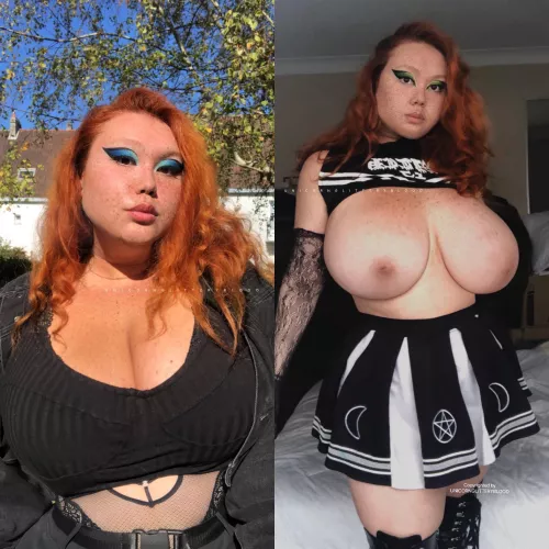 what irl people see vs what Reddit sees! Which to you prefer?
