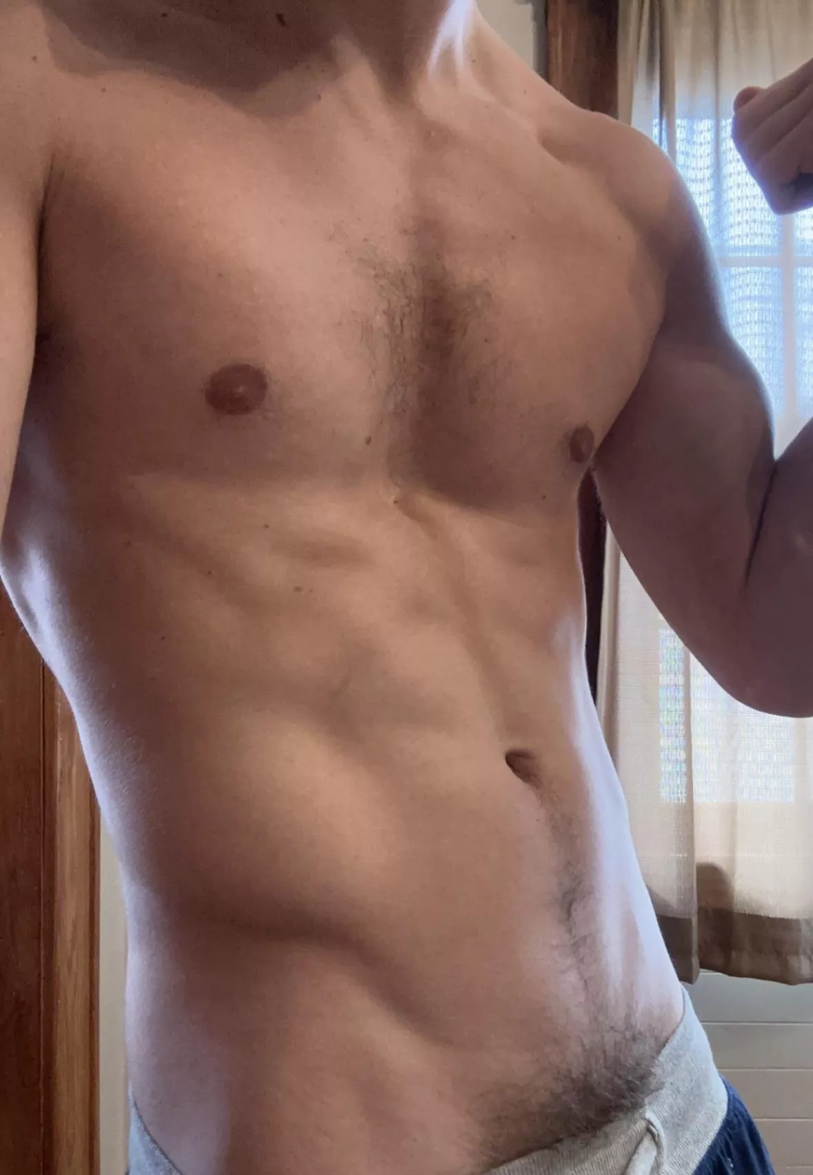 Who wants to pull down these sweats ;)