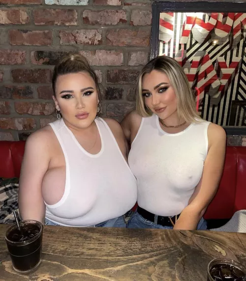 You choosing the side boob or pokies?