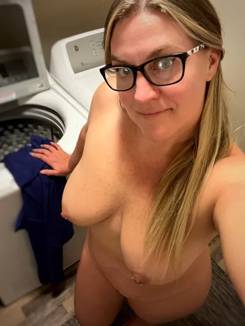 You have to strip down to get the full load. Right? 😈