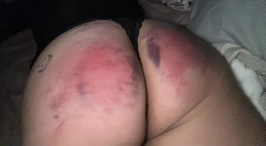 After an hour on the cross trying all the different implements. 😋