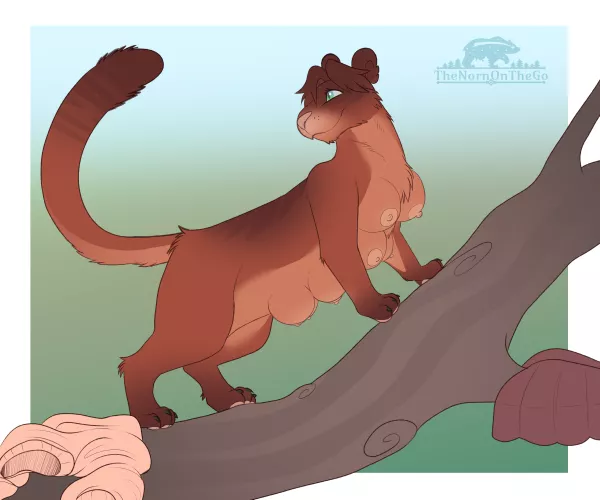 Branching Out by TheNornOnTheGo (Human F -> Cougar, Busty Feral, Multibreast, Willing TF)