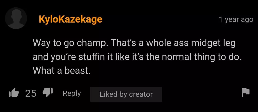 bruh, what a thing to say.