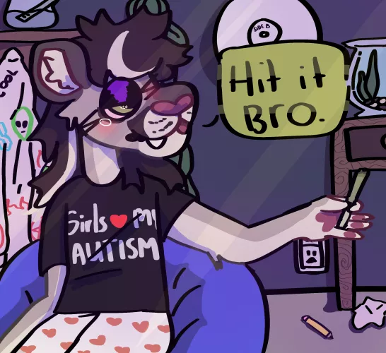 [CHARACTER + ART BY ME] sharing a j with the homies :)