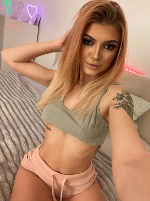 cute girl with sweet shorts