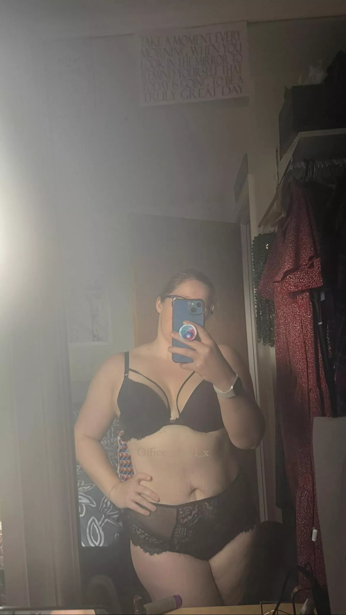 Do you like what’s under my work dress?