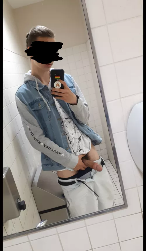 Hard in the public mall bathroom 😋 (19)