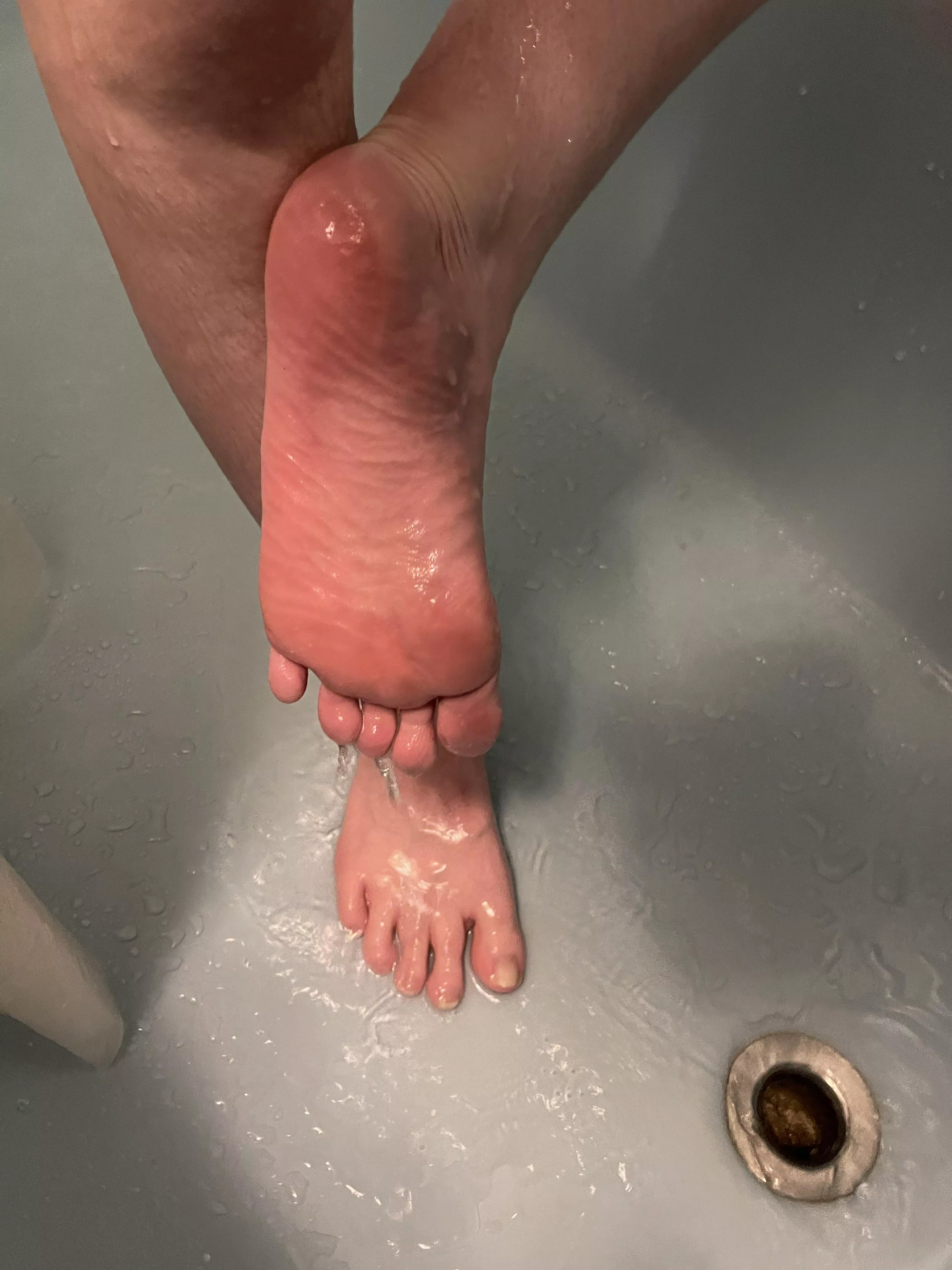 Having a shower before I go get a pedicure.