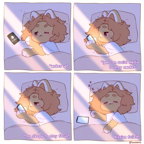 I fail my duty every morning 😴 comic made by myself @Louloous ✌