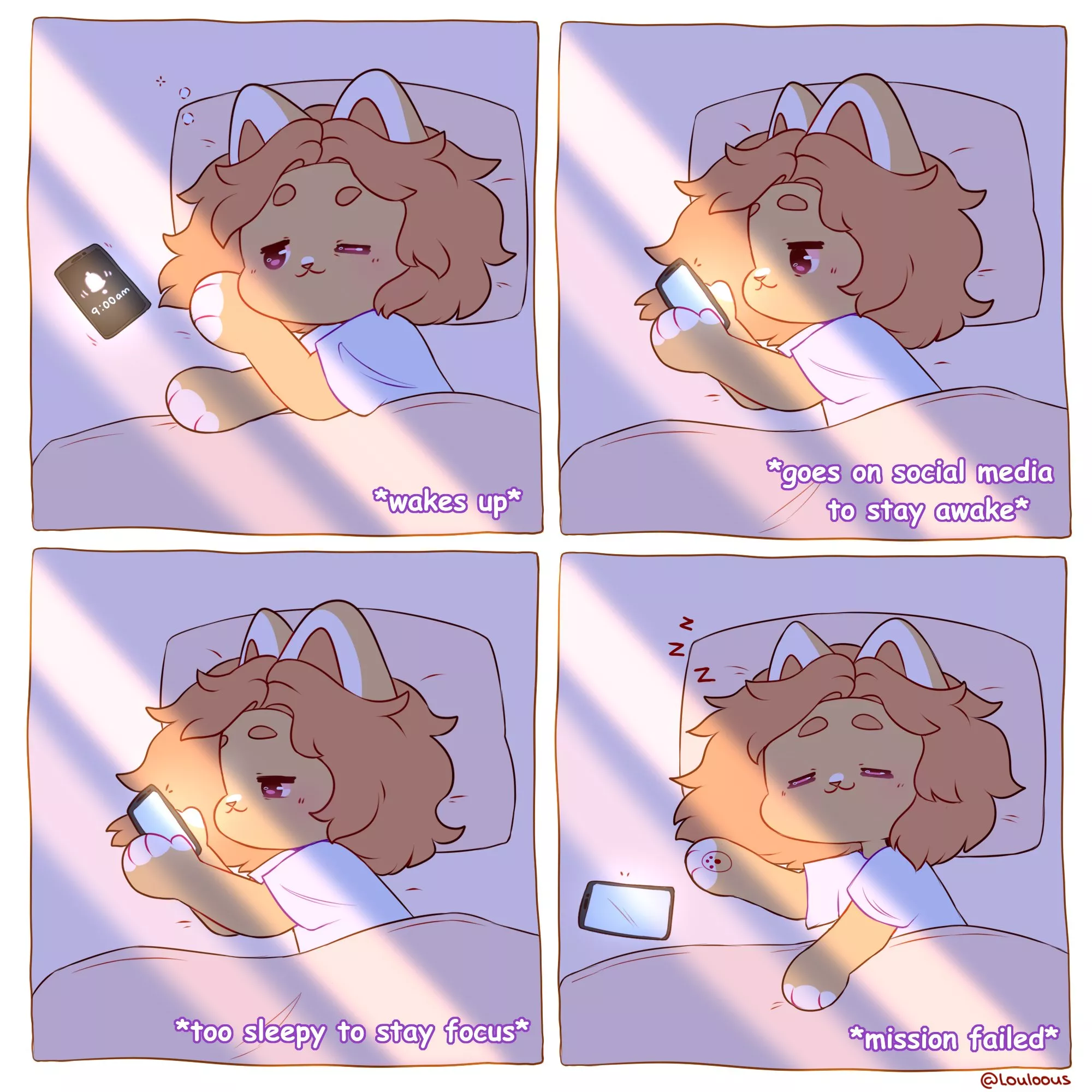 I fail my duty every morning 😴 comic made by myself @Louloous ✌