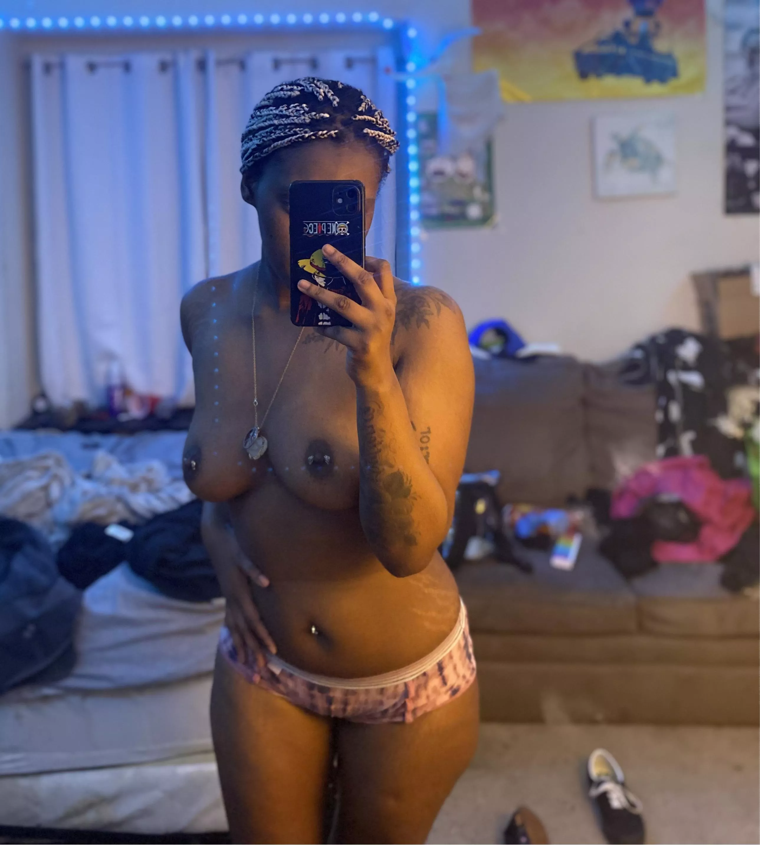 I get home from work & immediately gotta lose the clothes