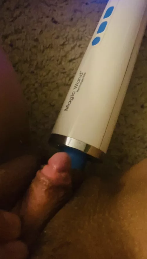 I love how hard it gets with the vibe inside me