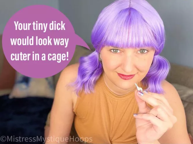 It needs some jewelry to distract from it's puny size.