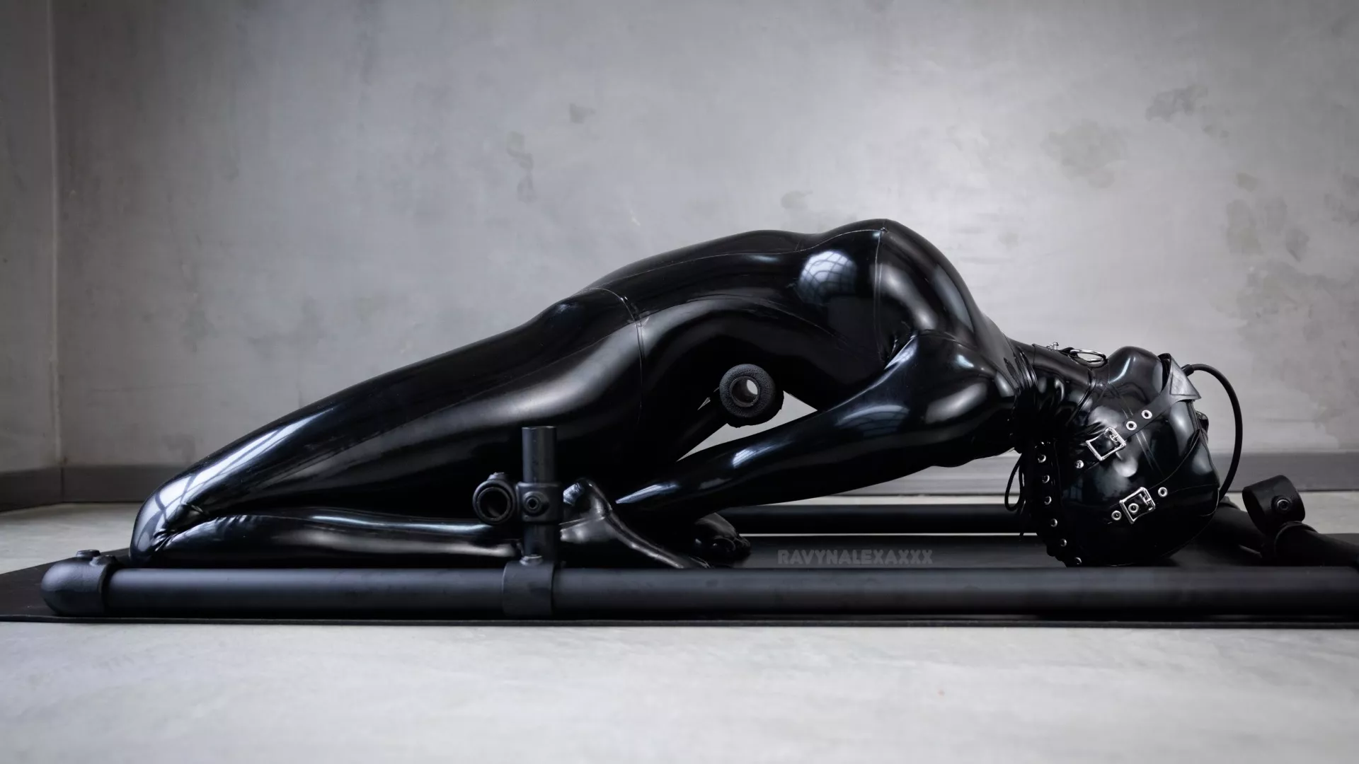 It's only a hard position if you don't go completely doll mode and let your handler do whatever they please with you 🖤