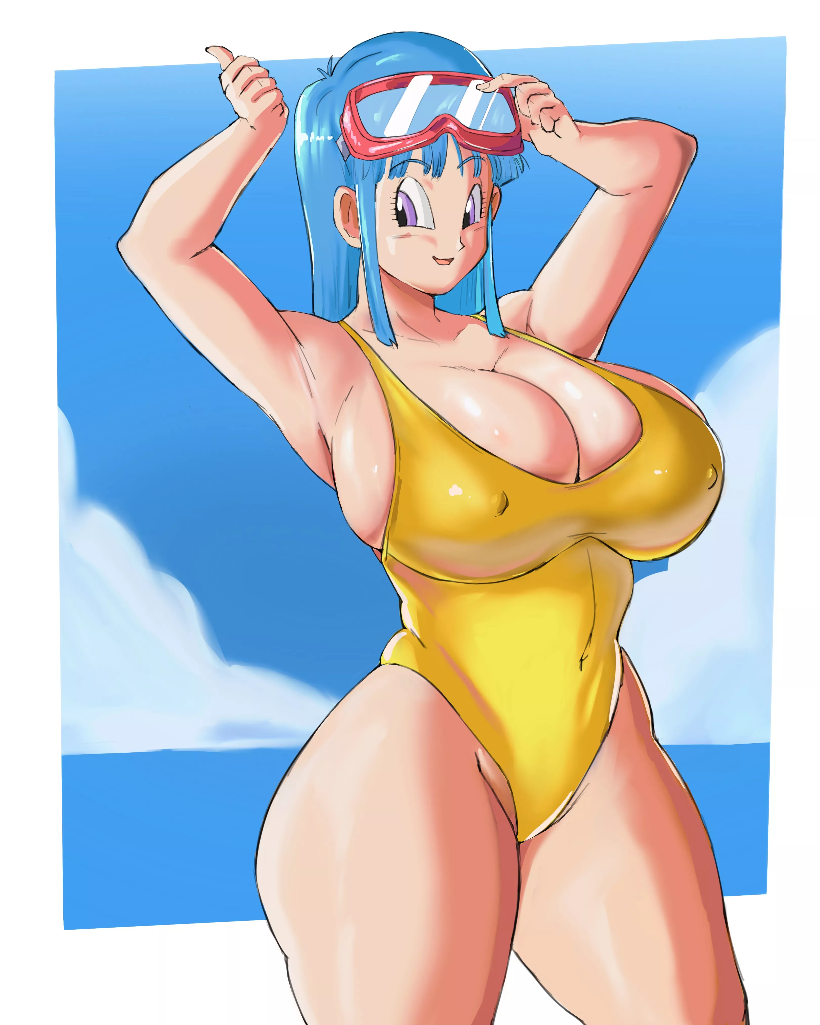 Maron Swimsuit Lewd Body (Panarandom) [Dragonball]