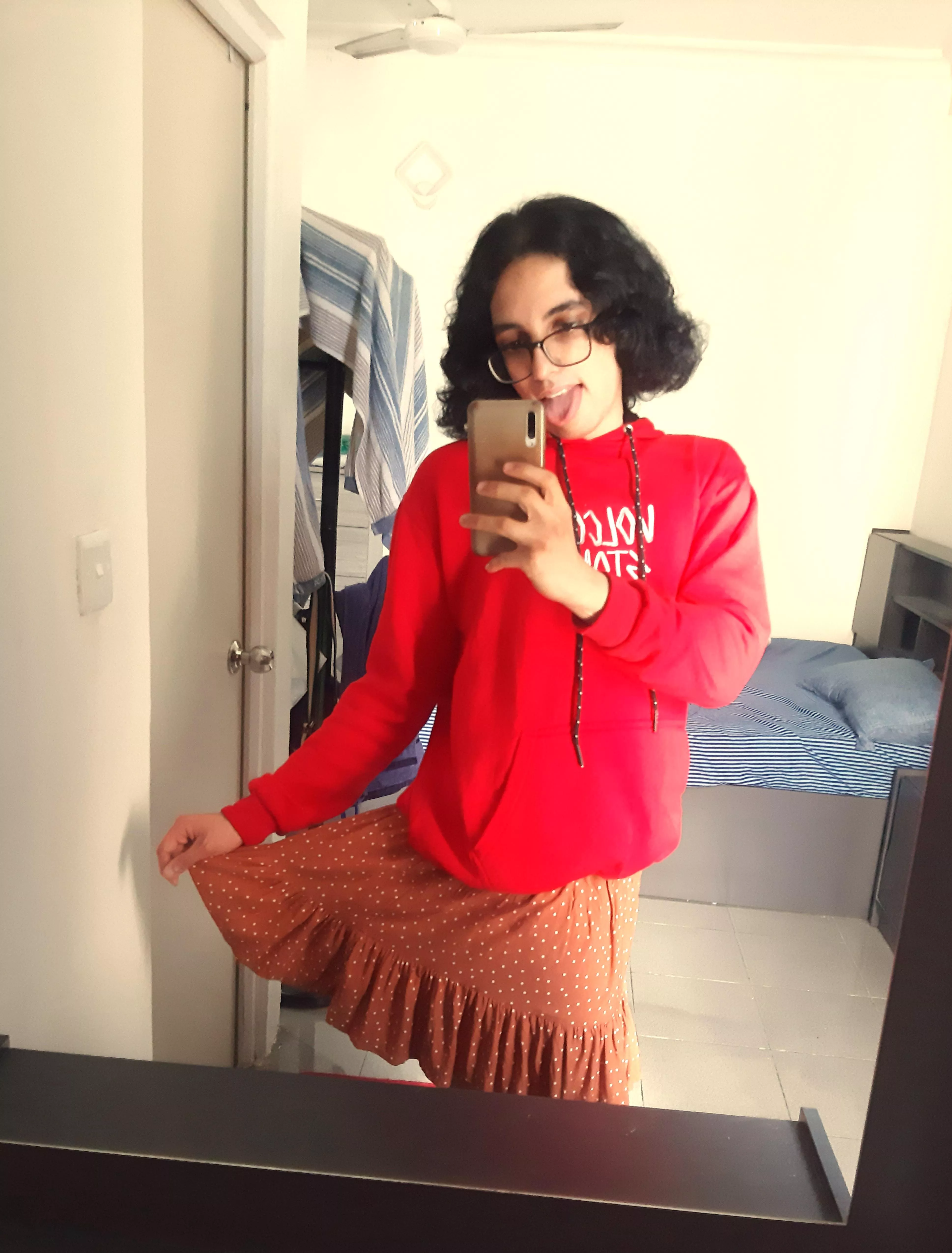 My first skirt, hoping to get more someday 😁💜