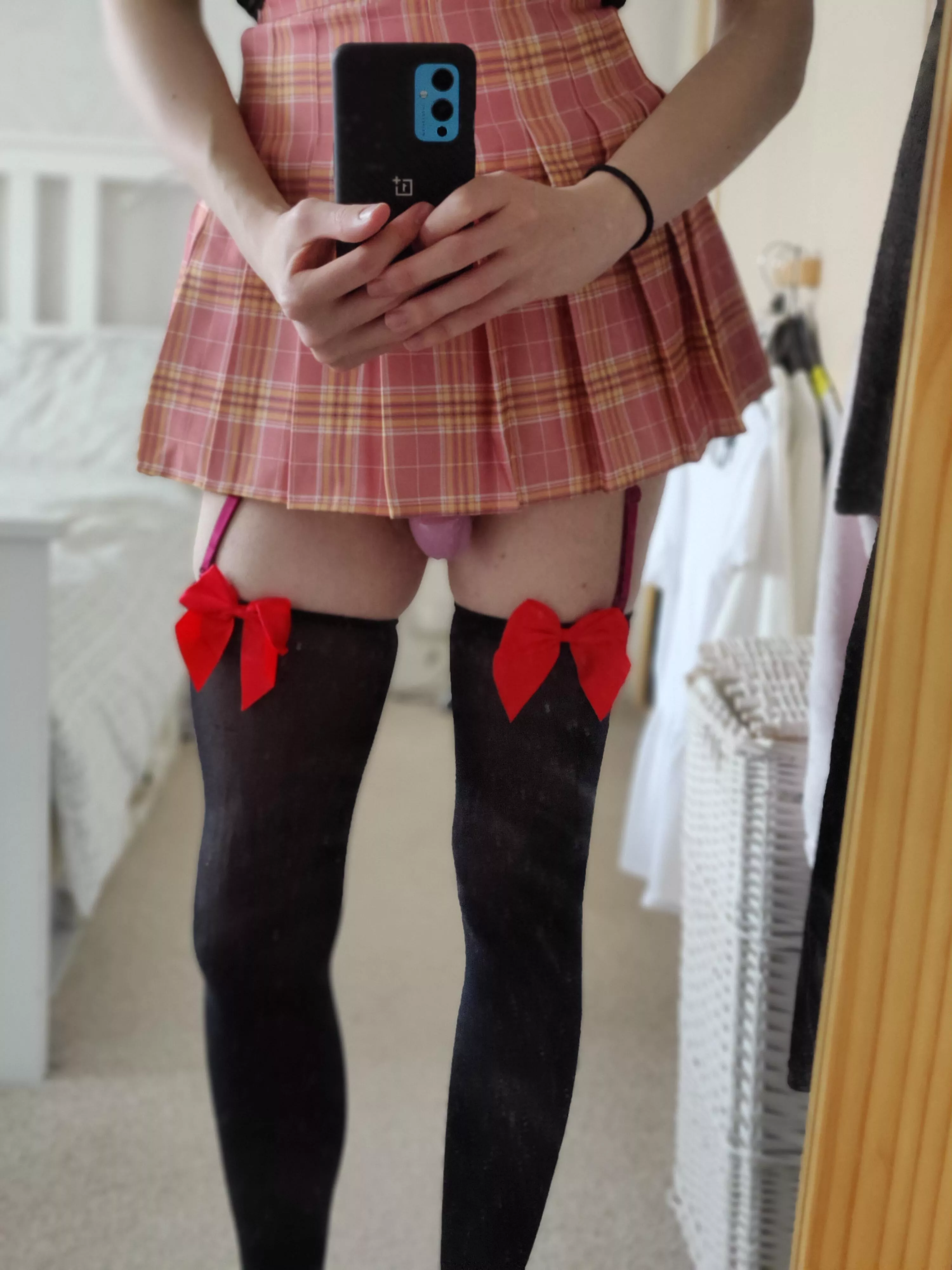 Oops is my skirt a little short?