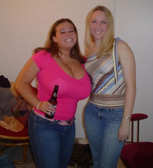 she could fit her head in her bra