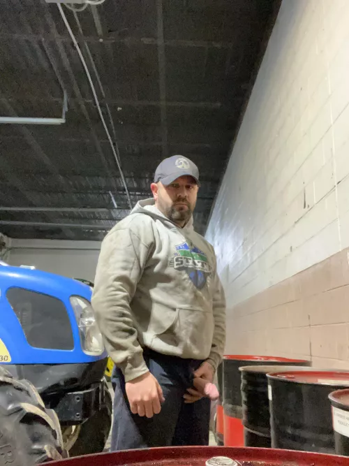 Tractors ready to plow and so am I.