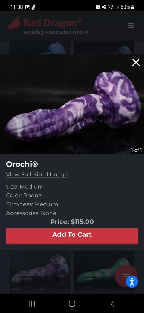 Would not be able to take this, nor can I afford it, but this M/M Orochi is just gorgeous 😍😍😍